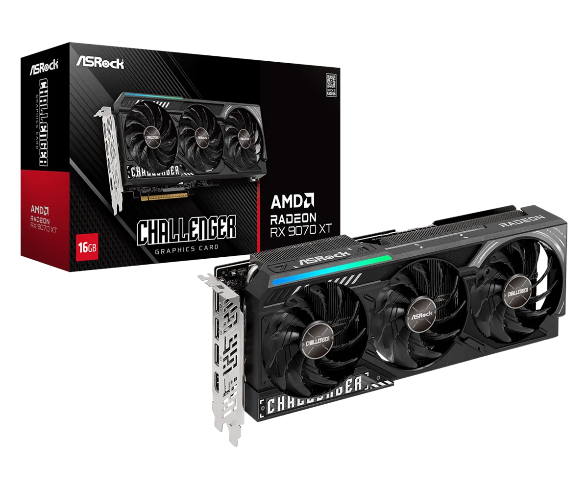 ASRock AMD Radeon RX 9070 XT Challenger 16GB videokártya